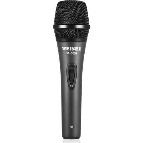 Professional Dynamic Moving-coil Vocal Handheld Microphone Cardioid with 16ft XLR-to-1/4" Detachable Cable for Karaoke Stage