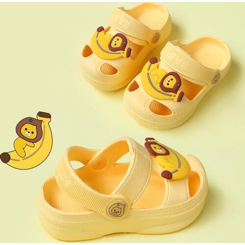 2021 Baby sandals summer 1-4 years old boys' home soft shoes non slip breathable hole shoes Kids girls' Summer sandals SO034