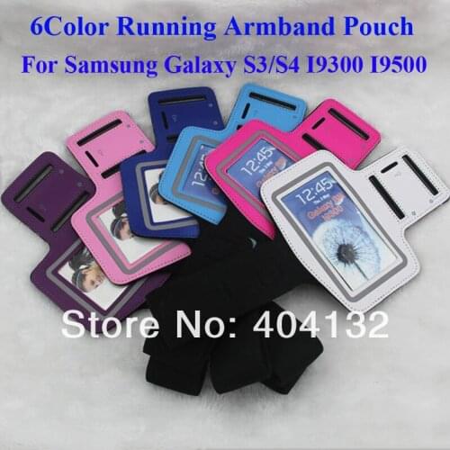 Sherrytree 100PCS Gym Arm Band Pouch For Samsung i9300 i9500 Armband,Cell Phone Bag For Samsung Galaxy S4 S3 Case