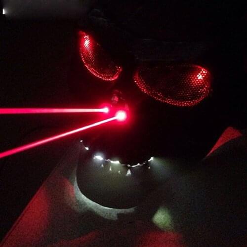 Future technology evening Mask of Death LED Laser Skull Mask nightclub bar Performance costume props LED glow mask