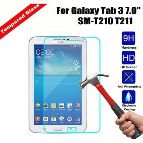 9H Tempered Glass For Samsung Galaxy Tab 3 7.0 T210 T211 P3200 7.0 inch Screen Protector Shockproof Tablet Protective Film 2.5D