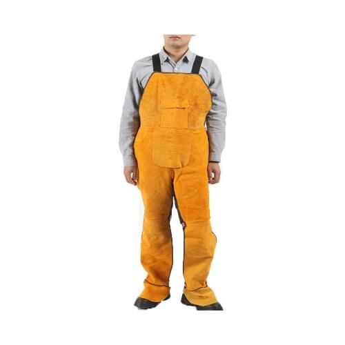 Cowhide electric welding protective suits against fire retardant high-temperature resistance welder welding hot leather apron