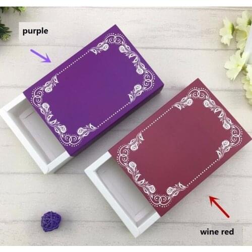 17x11x5CM Large Packaging cardboard box packaging gift box red paper drawer box fancy modern delicate drawer box