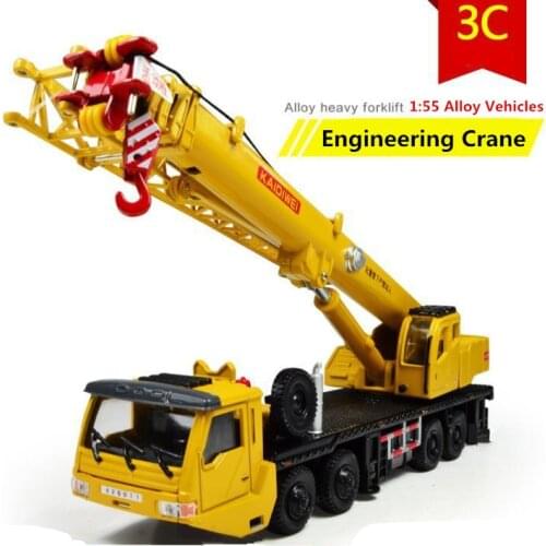 2015 Hot sale ! 1 : 55 alloy Sliding construction crane model Toys, childrens educational toys, free shipping
