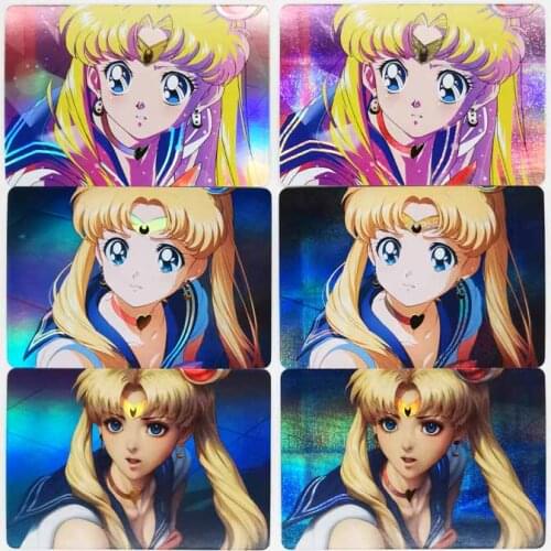 3pcs/set Sailor Moon Cry Toys Hobbies Hobby Collectibles Game Collection Anime Cards