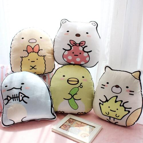 35cm*38cm Kawaii Japanese Animation Sumikko Gurashi Plush Pillow Stuffed San-X Corner Bio Cushion Toy Kids Gifts