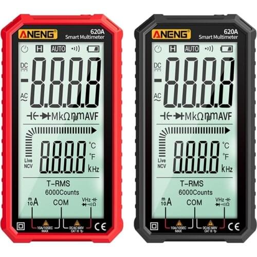 ANENG 620A Digital Smart Transistor Testers 6000 Counts True RMS Auto