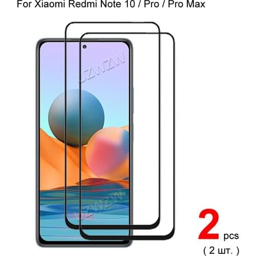 For Xiaomi Redmi Note 10 ( 5G / 4G ) / Note 10 Pro Max Full Coverage Tempered Glass Phone Screen Protector Protective Guard Film