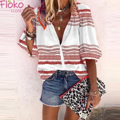 Женские модные рубашки FlokoCloset China At AliExpress