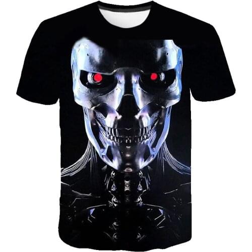 Terminator T-Shirt Science Fiction Movie 3D Printed Streetwear T800 Dark Fate Men Women Fashion T Shirt Oversized Tees Tops Male