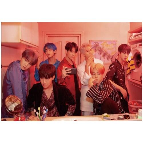 South Korean Groups K-POP Bangtan Boys POSTER BE LOVE Yourself Map of The Soul Posters Wall Posters Clear Image Home Art