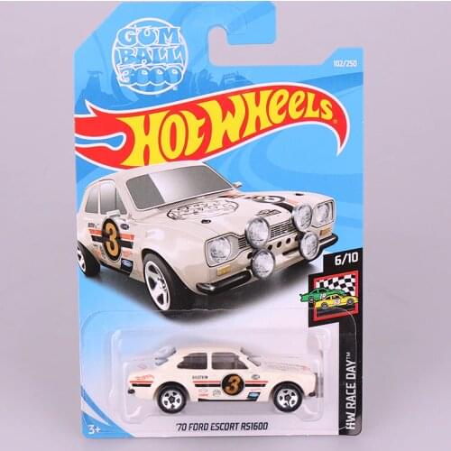 Hot Wheels 1:64 Car 70 FORD ESCORT RS1600 Collector Edition Metal Diecast Cars Collection Kids Toys Vehicle For Gift