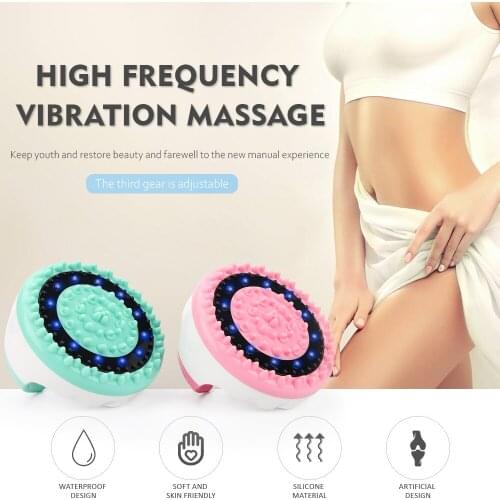 Electric Full Body Slimming Massager Brush LED Vibrating Cellulite Remover Fat Burner Machine Body Leg Waist Tightening Massage