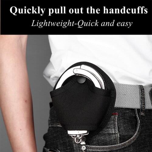 Tactical Handcuff Holder Bag Multifunctional Universal Quick Pull Bag Handcuff Case Pouch Waist Pockets for Hunting