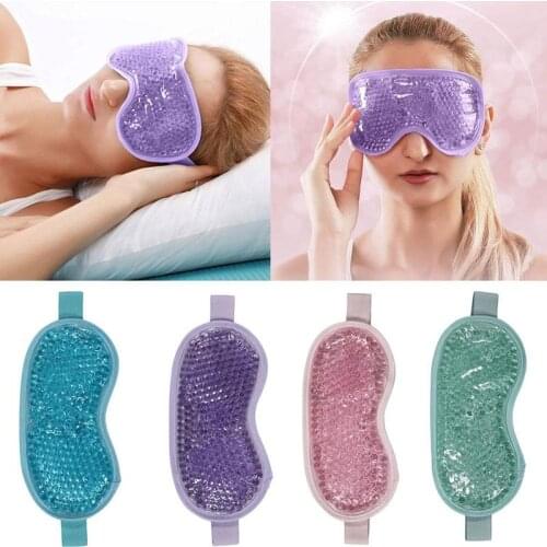 Reusable PVC Gel Beads Eye Mask Flexible Soothing Relaxing Sleeping Mask Ice Goggles Reduce Puffy Eyes for Hot Cold Therapy
