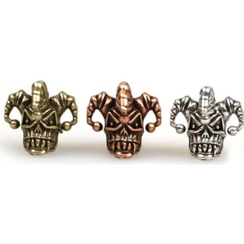 Fashion Clown Skull Lanyard Beads for 550 Paracord Bracelet Charms DIY Jewelry Hand Chain Necklace