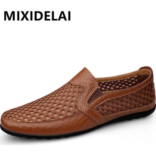 New Summer Mens Casual Shoes Breathable Mesh Mens Shoes Fashion Men Loafers Outdoor Non-slip Sneakers Light Walking Shoes