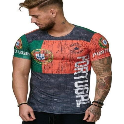 New Breathable Jersey Germany Spain Sweden Russia Portugal Football T-Shirt Men Sports Shirt Oversize Tops