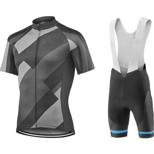 2018 new cycling jersey Summer set men short sleeve bike wear jersey set bib shorts Gel Pad road Mountain Cycling clothing MTB