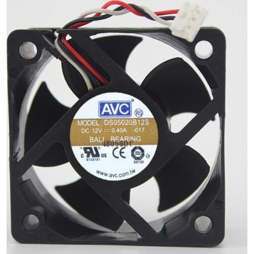 Brand new original 5020 5CM DS05020B12S 12V 0.40A 2-wire large air volume double ball cooling fan