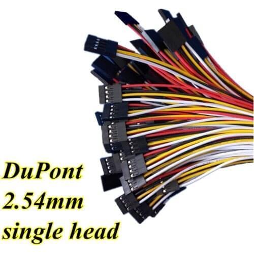 DuPont Female single head wire 4P 20CM tinned wire motor connector wire 4pin length 200mm 100pcs