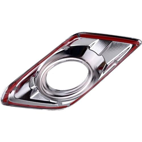 2pcs Front Fog Light Lamp Cover Trim ABS Plastic Chrome fit for Nissan Rogue X-TRAIL 2014 2015 2016