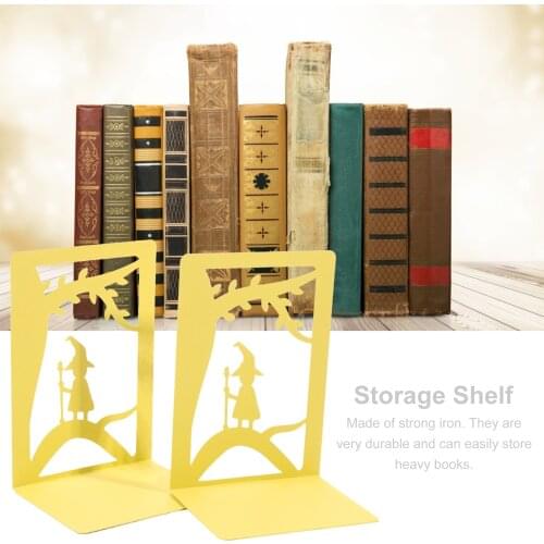 Tree Shadow Bookend Books Holder Stand Yellow Heavy Simple Bookself Gifts For Students Book Decoration Bookrack Book Ends