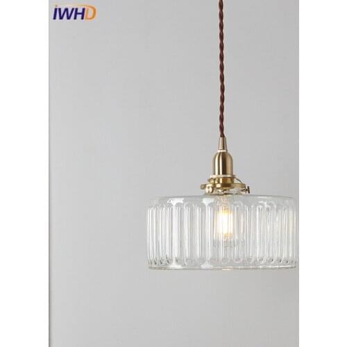Glass Copper Nordic Pendant Lights Personality Ins Wind Hanglamp Pendant Lamp For Bedroom Living Room Decoration Lampara Colgant