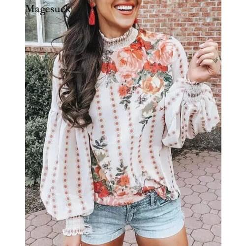 2021 Spring Korea Chiffon Shirt New Long Sleeve Chic V Neck Cross Design Blue Blouse Women Casual All-match Loose Tops 13893