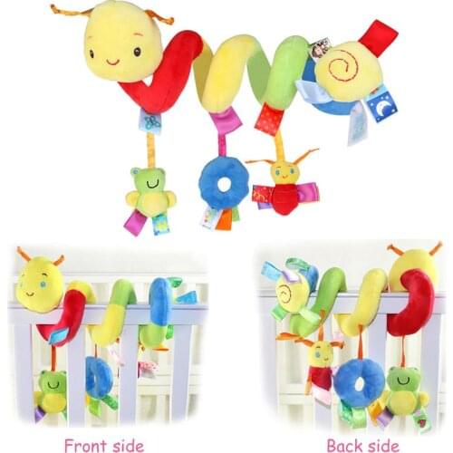 1pc Kid Baby Crib Cot Pram Hanging Rattles Spiral Stroller&Car Seat Toy with Ringing Bell