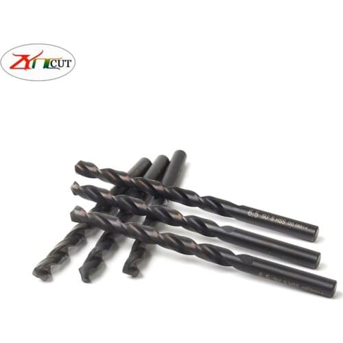 10Pcs/set 0.5 0.9 1.0 2 3 4 5 6 7 8 9 10 11 12 13mm High quality high speed steel all grinding Straight handle twist bit HSS bit