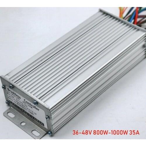 15 Mosfets 36V/48V 800W 1000W 35A Dual mode Sensor/Sensorless BLDC Electric Bicycle/Scooter Controller