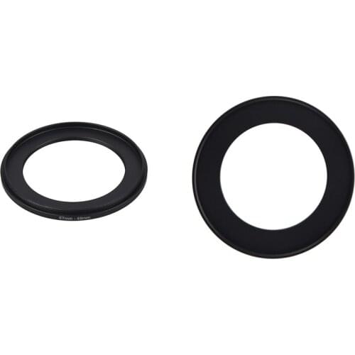 2PCS Camera Lens Filter Step Up Ring 49mm-67mm Adapter Black with Camera Filter Lens 67mm-49mm Step Down Ring Adapter