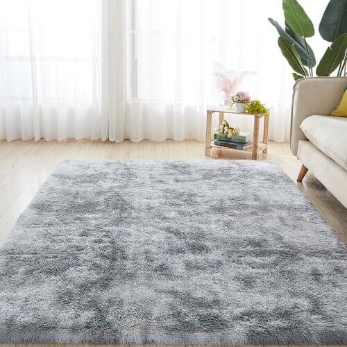 2021 Fashion Tie-dye Gradient Color Carpet, Living Room and Bedroom Long Hair Can Be Washed, Modern Nordic Ins Carpet