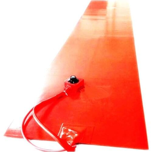 230v 3000w 480*2300*1.5mm Silicone Rubber Ski Press Heater dial thermostat on wire 1500mm lead wire out from middle of short