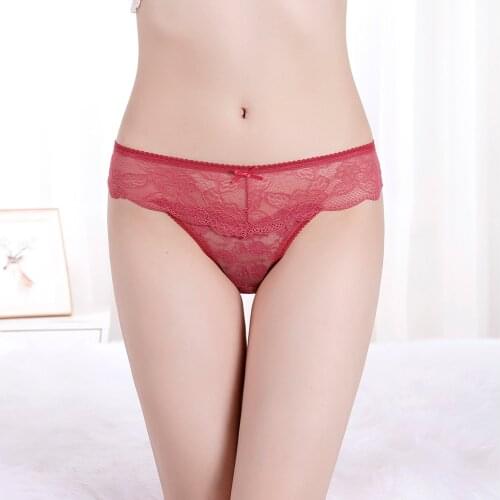 3pcs/Pack! Sexy Women Lace Panties Underwear Lace Briefs Women Underwear New Lingerie Transparent Intimates Bragas Mujer
