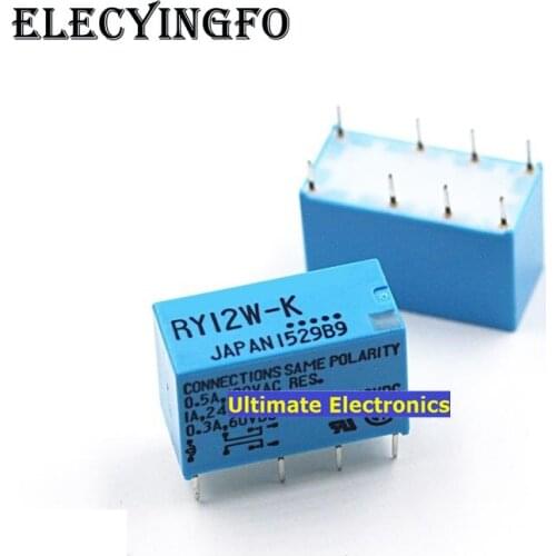 5pcs RY12W-K 12V 4078 8feet 1A signal relay
