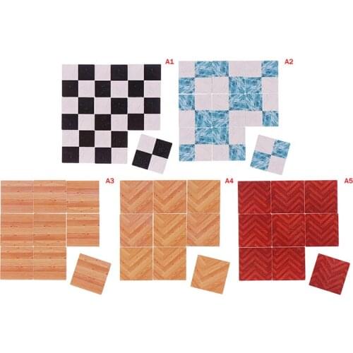 9pcs 1:12 DIY Doll House 30X30MM Kitchen Dining Room Bathroom Floor