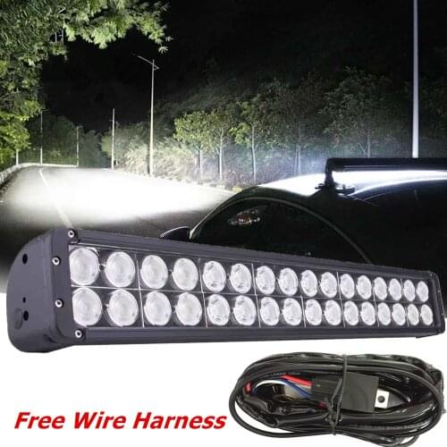 Car 27 Inch 320W Led Light Bar Flood Spot Combo Driving Offroad 4WD Truck ATV 4X4 Accessories 12V 24V Led Work Light Bar