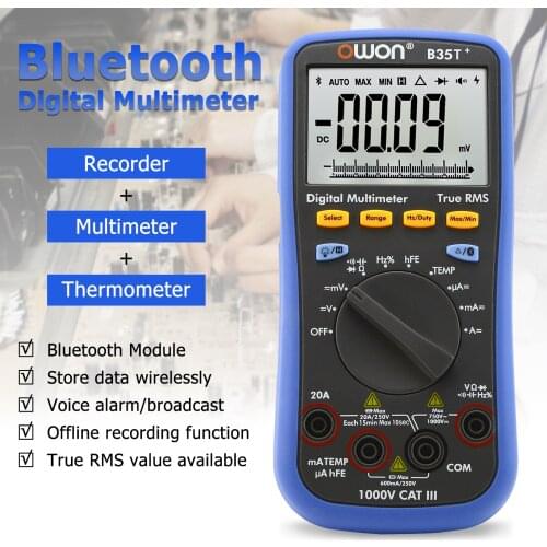 Owon B35T+6000 count True- RMS value digital multimeter automatic range Bluetooth current voltage ammeter ohmmeter