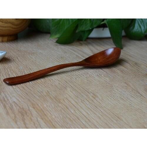 Wooden Soup Spoons For Eating Mixing Stirring Cooking, Long Handle Spoon With Japanese Style Kitchen Ute #50g