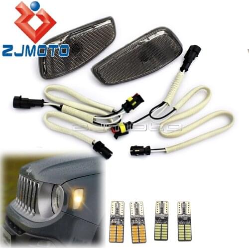 12V White/Yellow Front Side Turn Signal Warning Light Cover Lamp Kit Custom For Jeep Renegade 2015 2016 2017 Car Accessories