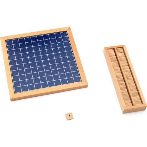 Montessori 1-100 Continuous Number Board For Childrens Early Education Toys Professional Montessori Mathematics Teaching Aids