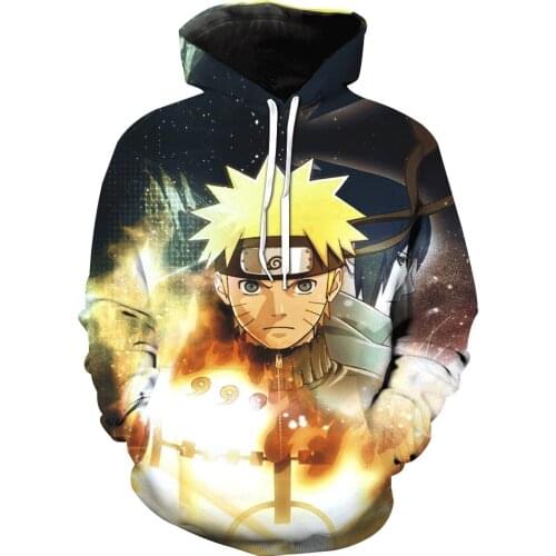 2017 new large size 3D Hoodie Naruto anime Uzumaki Naruto men women Hoodies Sweatshirts 3d hoodie Sweatshirt for men Asian size