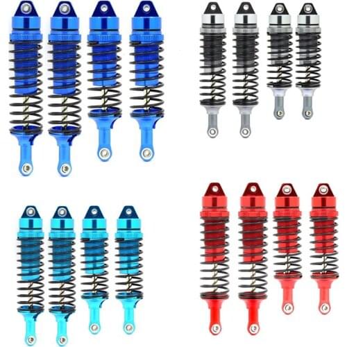 4Pcs Front & Rear All Metal Shock Absorber Damper for 1/10 Traxxas Slash 4x4 4WD Stampede 4x4 Rustler 4x4 VXL Parts