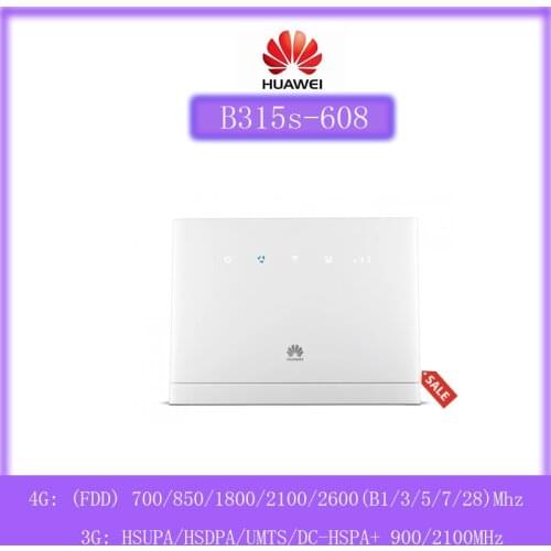 Unlocked HUAWEI B315 B315s-608 CPE 150Mbps 4G LTE FDD Wireless Gateway Wifi Router With Antenna
