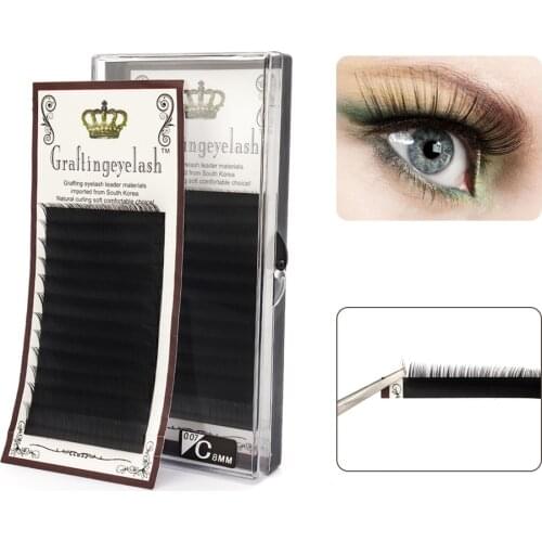 12 Rows Faux Mink Individual Eyelash Lashes Maquiagem Cilios for Professionals Soft Mink Eyelash Extension False Eyelashes