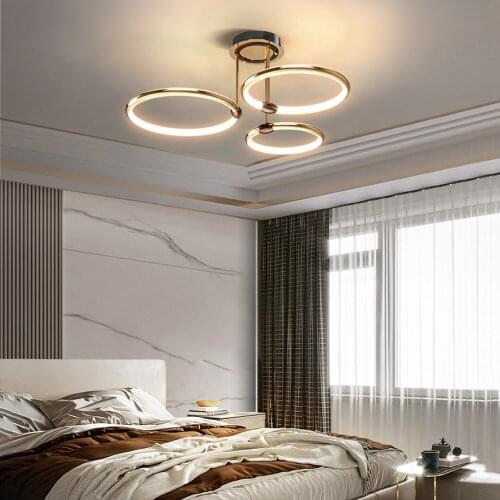 Nordic Luxury Led Chandeliers Living Room Loft Ceiling Hanging Light Creative Bedroom Kitchen Interior Lighting Decorate Fixture