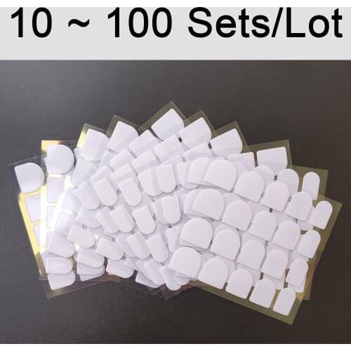 TKGOES 100 Sheets Per Pack Self-adhesive False Nails Double Sided Nail Adhesive Stickers Nail Art Tips Tool Free Shipping