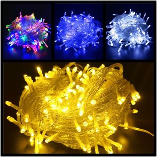 220V 110V LED Fairy String Lights Outdoor Christmas Decorations for Home Garden Patio DIY Decor New Year Gifts Waterproof Natal